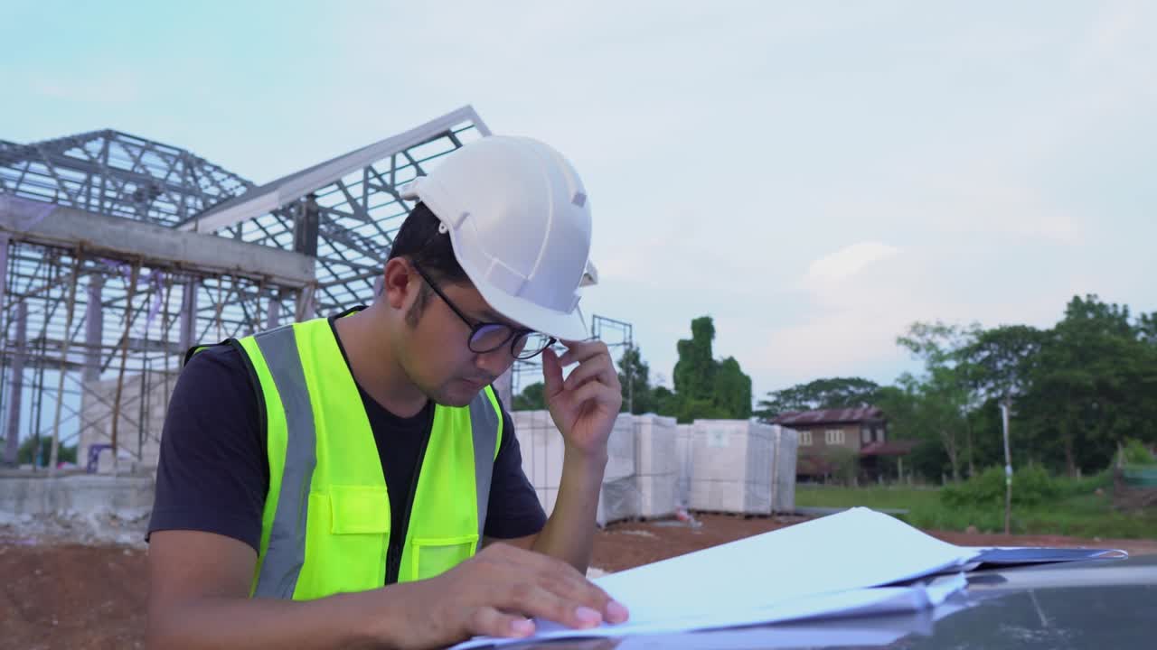 Handsome engineer house building site.