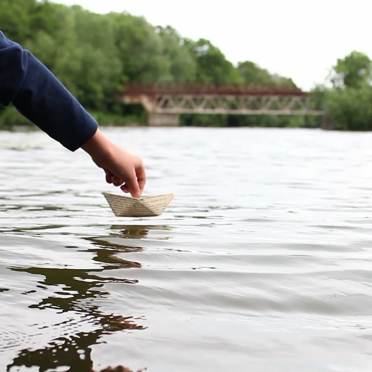 The Boy Playing Near Water