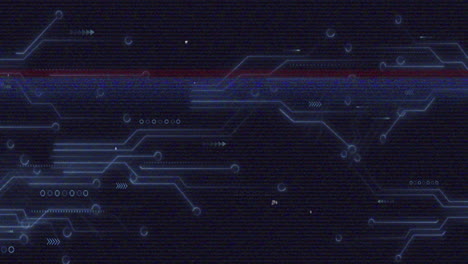 animación de la red de conexiones a través del procesamiento de datos