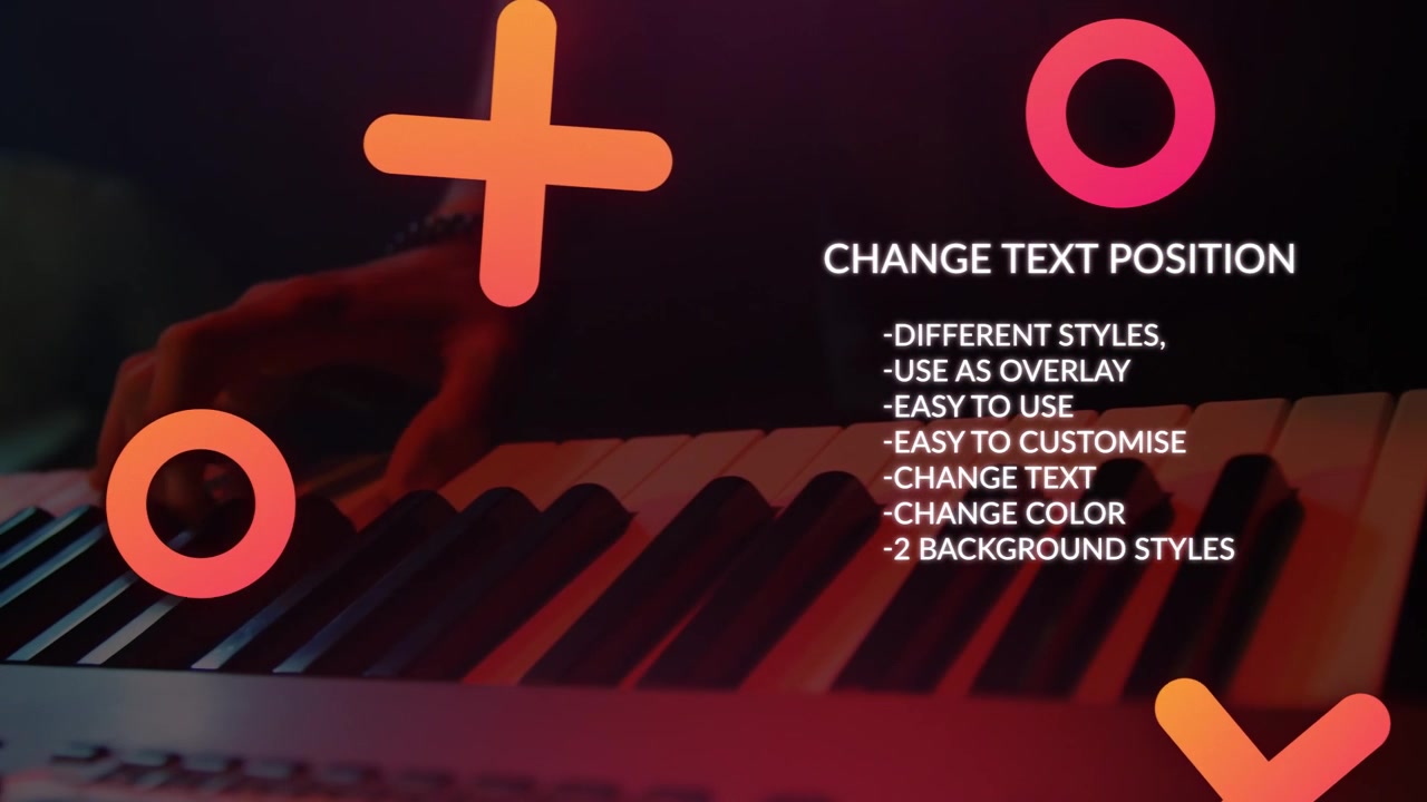 Animated Flat Shape Motion Graphics Promo Titles Template