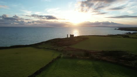 Waterford-Copper-Coast-last-rays,-the-end-of-another-perfect-day-on-the-coast