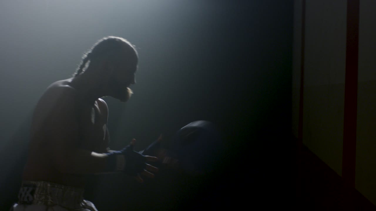 Boxer Training with Med Ball