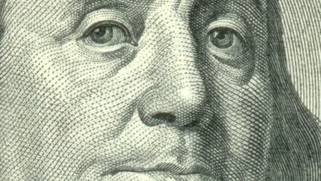 close-up of a us one dollar bill