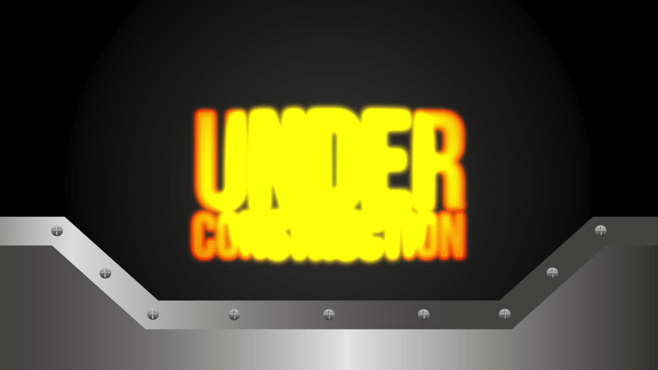 건설 중인 배너 디자인