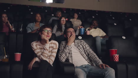 moviegoers in a cinema