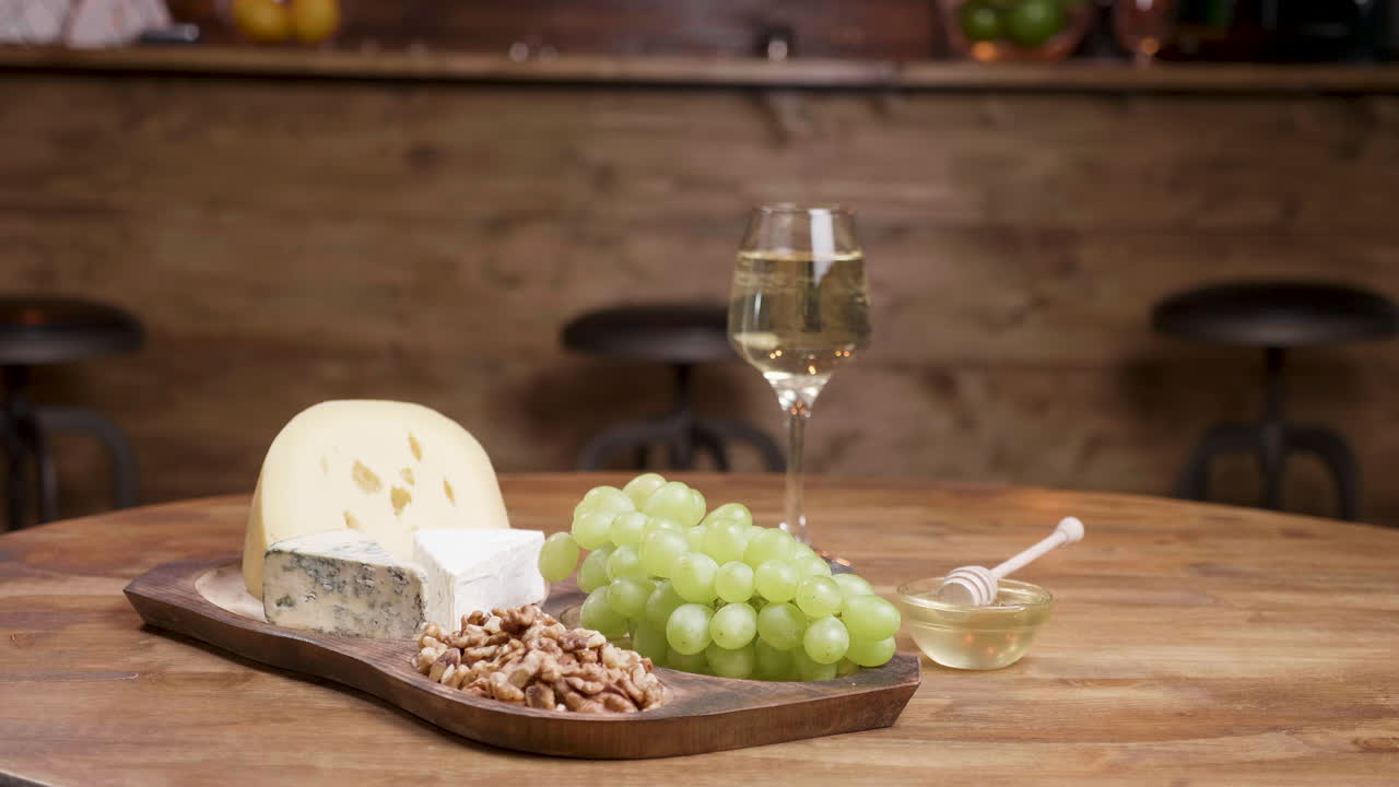 Cheese and Wine Still Life