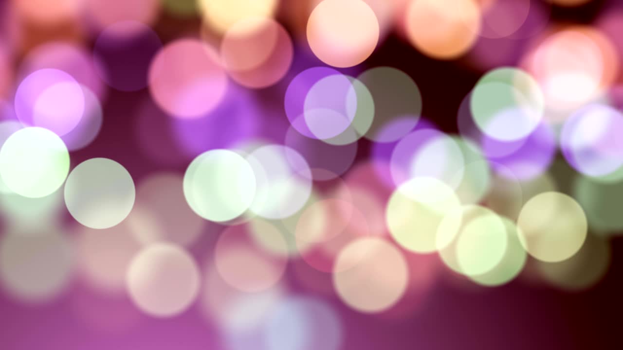 Moving glitter lights, defocused light reflections loopable bokeh background
