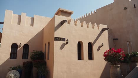 traditional beige house in the middle east