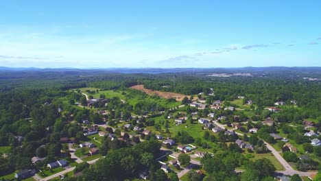 Rich-green-Neighborhood,-drone-video
