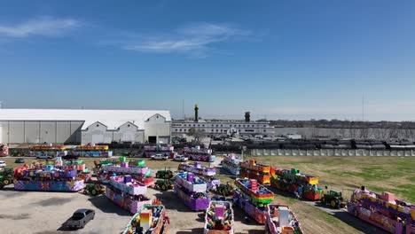 desde carrozas hasta el caudaloso río mississippi.