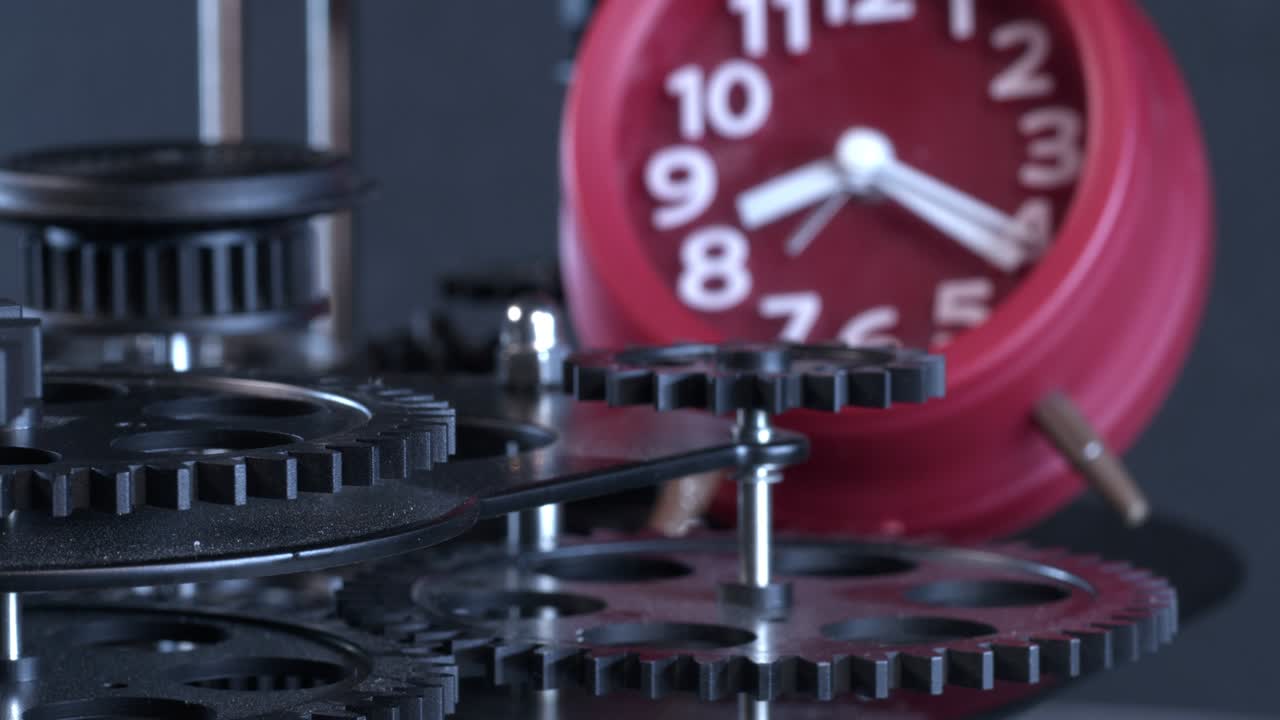 Retro Grunge Industrial Mechanic Clock Gears