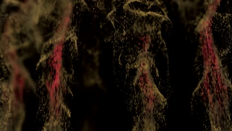particle dust explosion simulation.