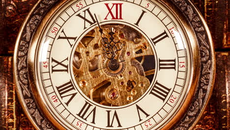 Close-up-on-vintage-clock