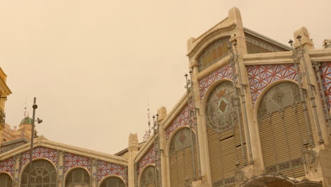 exterior of mercado central or mercat central building is a old central market located in valencia, spain