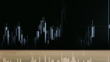 animación de una pila de monedas en una mesa