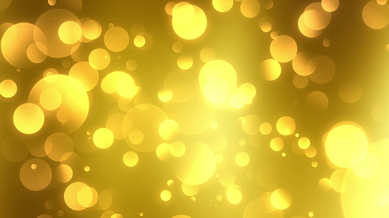 황금 입자 빛나는 별, 먼지 보케, 반이는 상, 먼지 추상적인 배경, 금색 배경에서 공간에서 반이는 미래주의.