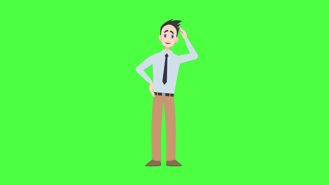 카스 흑인 흑인 남자가 녹색 배경에서 대화하고 있다.