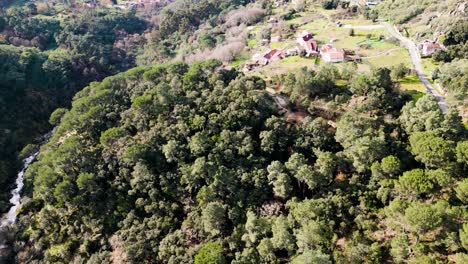 Yacimiento-Arqueológico-De-Santomé,-Ourense,-Galicia,-España-Aérea