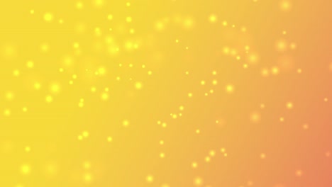 abstract golden bokeh on orange background