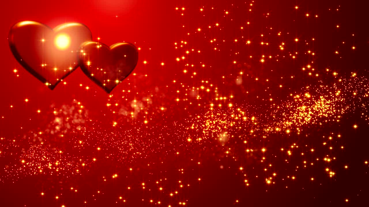 빨간 심장. 행복한 발렌타인 데이 배경