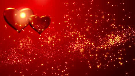corazones rojos. feliz día de san valentín fondo