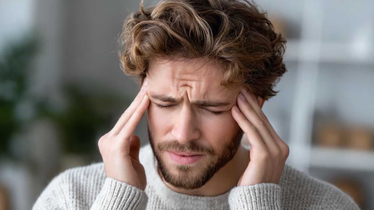 A Journey from Distress to Relief: The Emotional Transformation of a Young Man Overcoming Stress and Tension in a Calm Environment