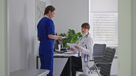 doctor and nurse consultation