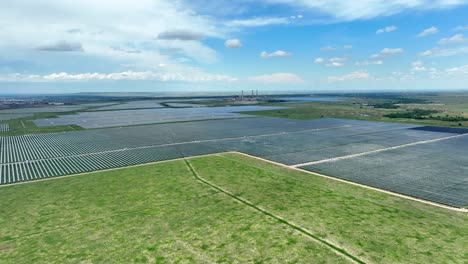 sprawling solar farm