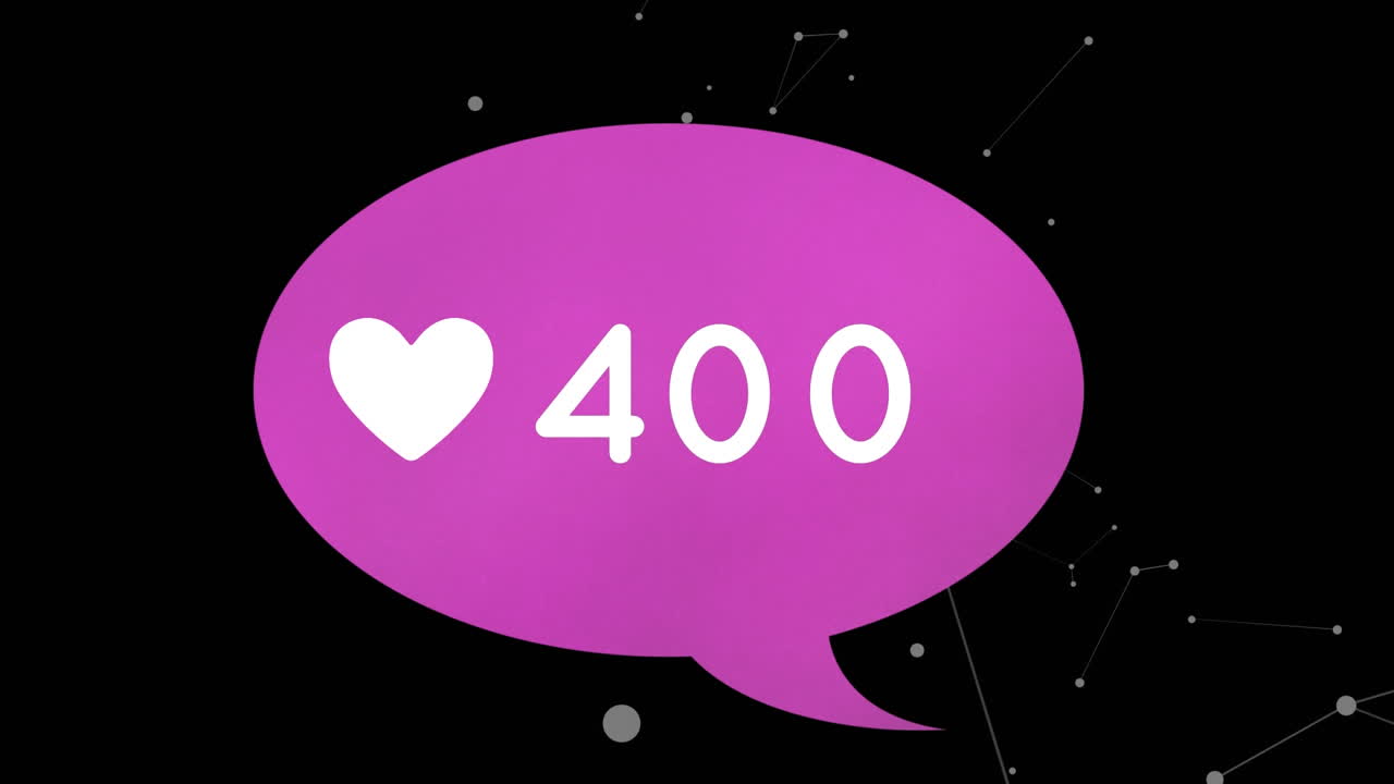 심장이 있는 메시지 거품 아이콘