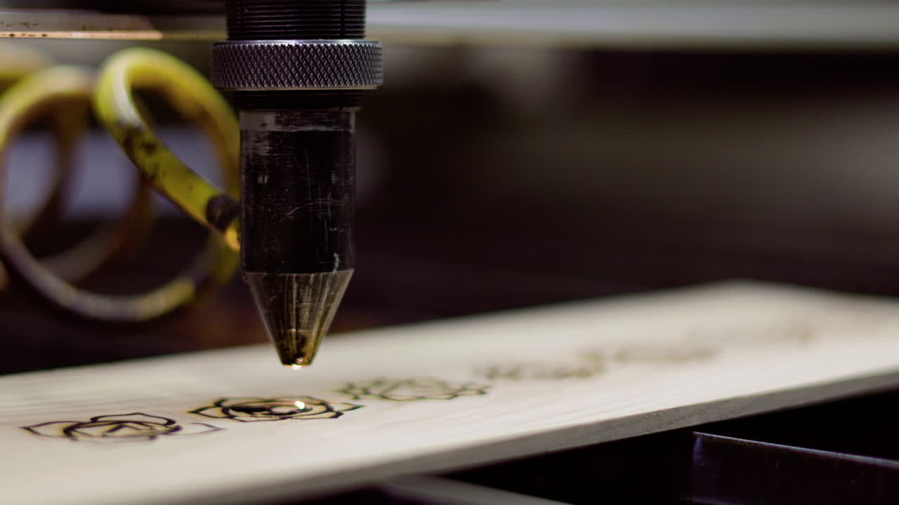 기계 작동의 근접 촬영