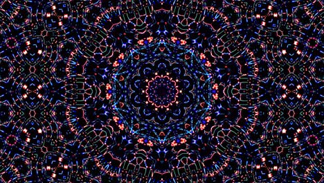 beautiful abstract kaleidoscope that shines, a radiant light that regulates the subtle movements