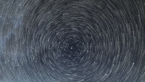 startrails astronomy time lapse comet effect of star trails rotate circle in dark night sky