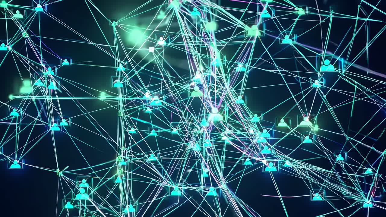 абстрактная сеть людей