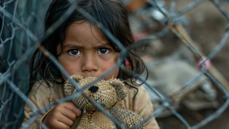 a child's sadness and hope