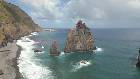 ribeira da janela 4k imágenes aéreas - isla de madeira - portugal