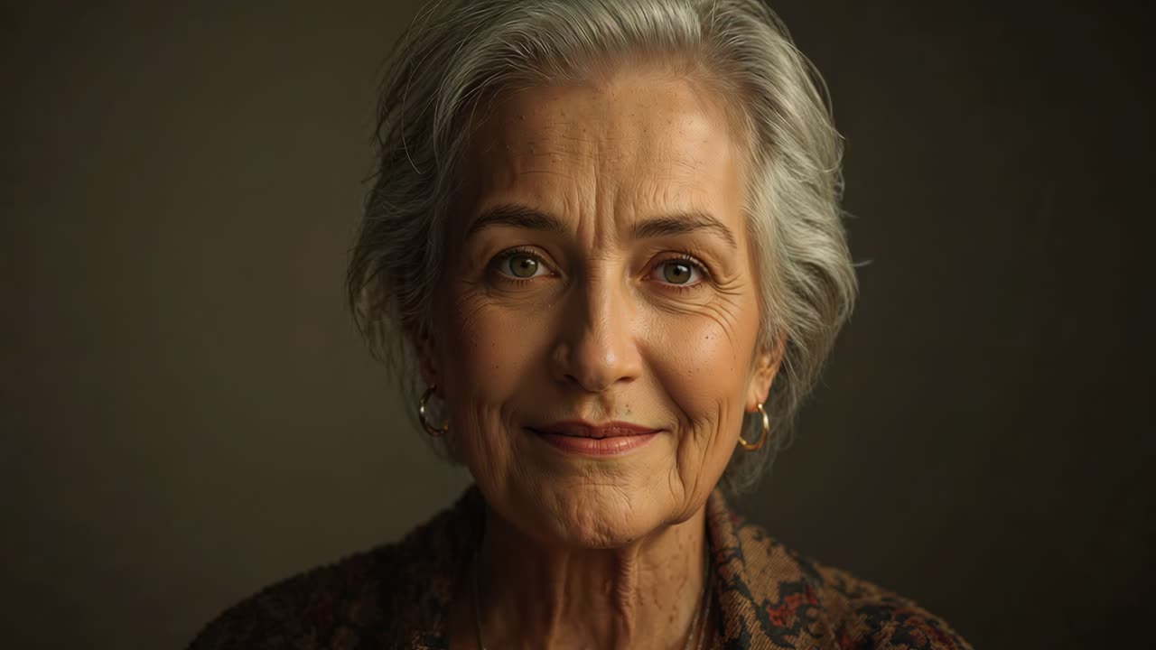 Retrato de uma mulher mais velha