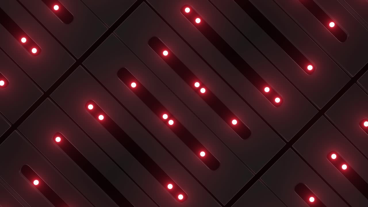Abstract Geometric Pattern with Red Lights