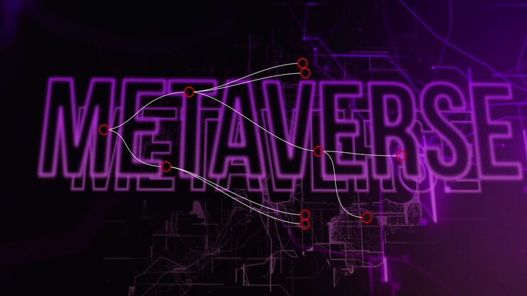 Animation of metaverse text and data processing