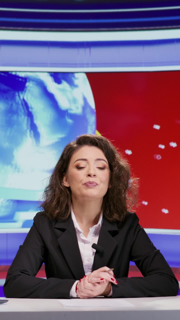 Vertikal video af broadcaster, der omhandler daglige begivenheder