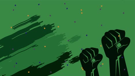 celebración del día de la independencia de brasil con manos fuertes