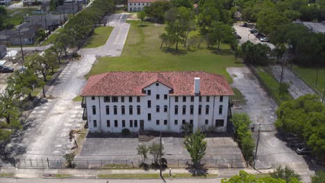 aerial del primer hospital negro en el tercer barrio de houston