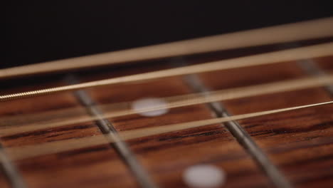 a string moves in very slow motion after being plucked