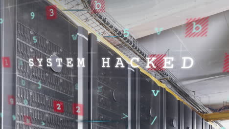 procesamiento de datos de seguridad cibernética contra la sala de servidores de computadoras