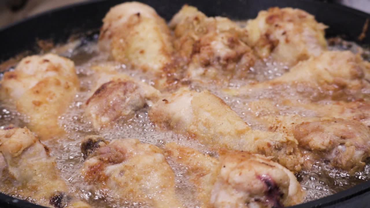 Frying Chicken Drumsticks for Dinner