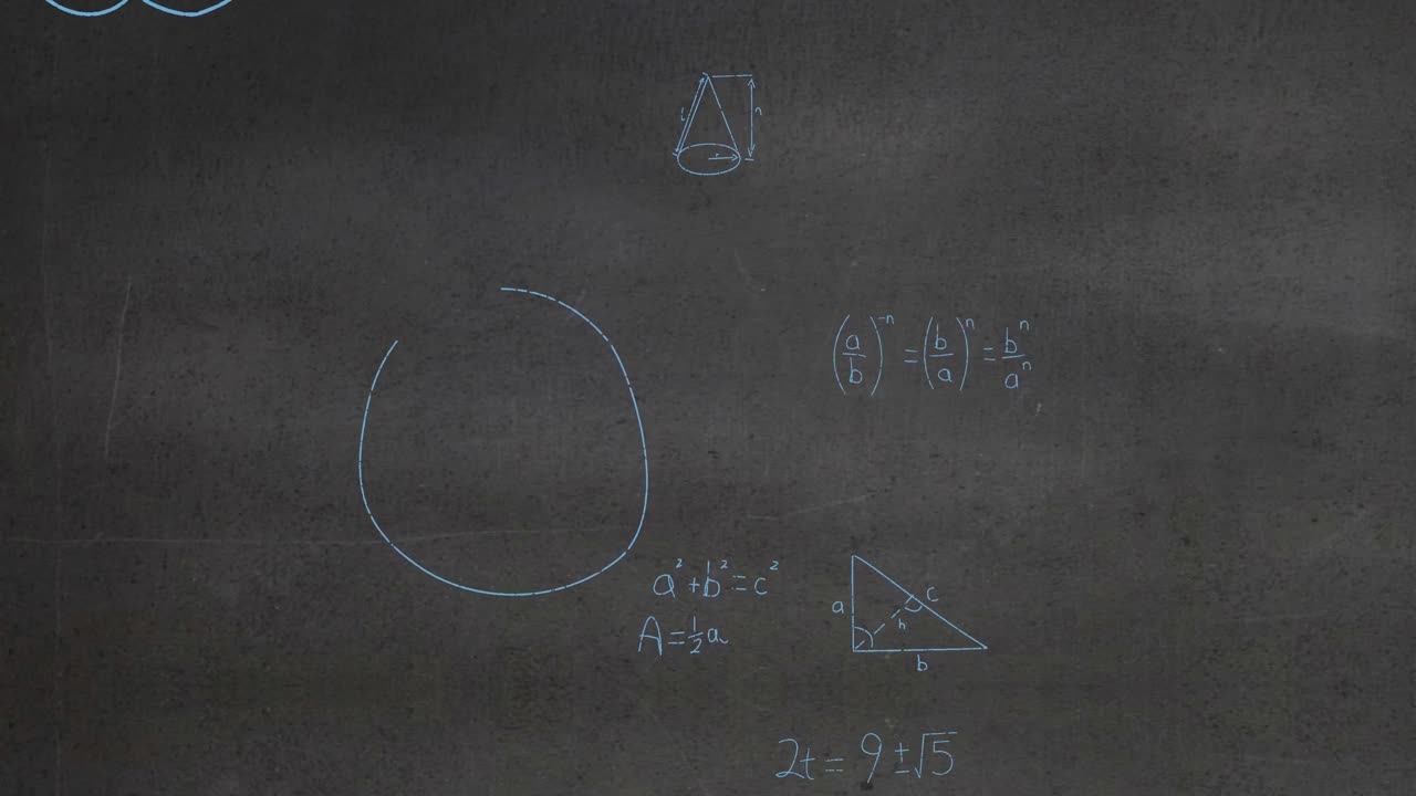 카운트다운을 통해 수학적 방정식의 애니메이션