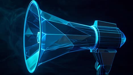 futuristic megaphone design