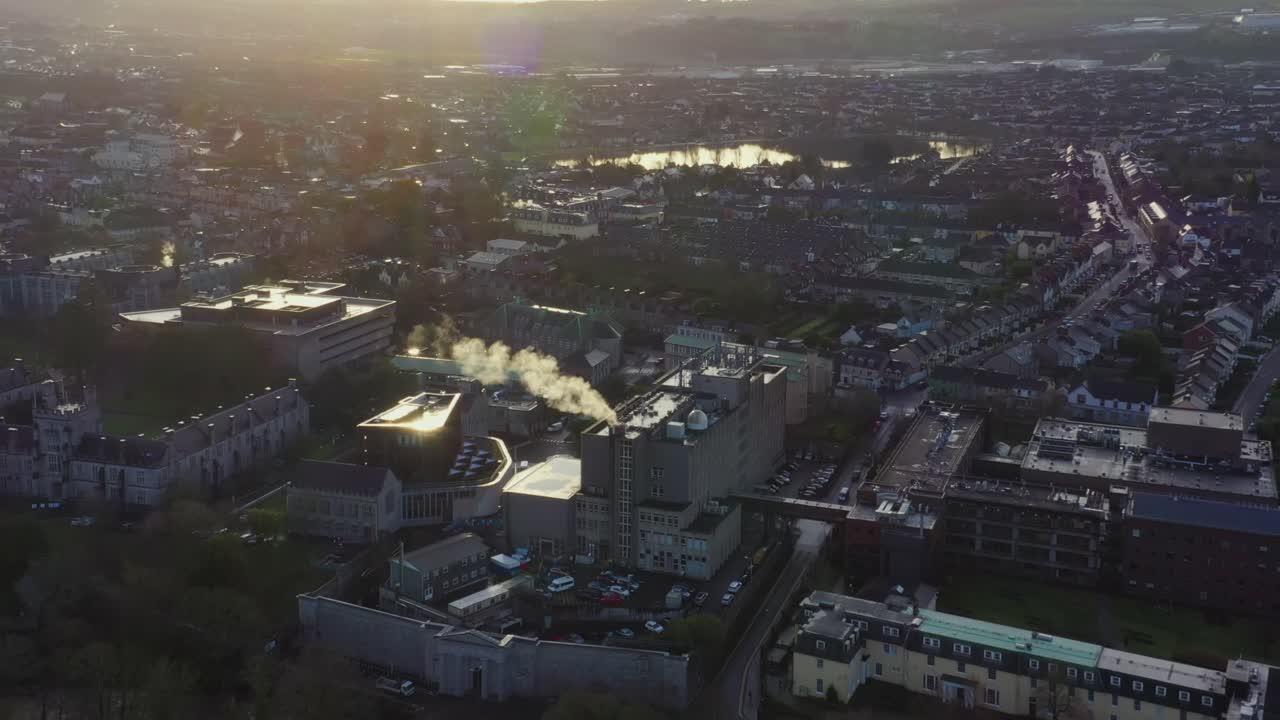 Aerial view of University College Cork – National University of Ireland.The university was founded in 1845, It became University College, Cork, under the Irish Universities Act of 1908.