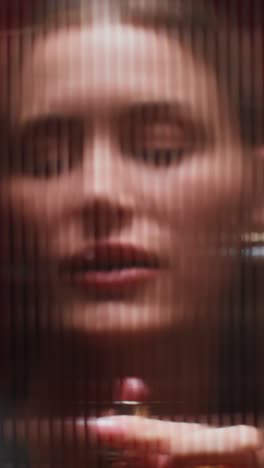 blurred portrait of a woman