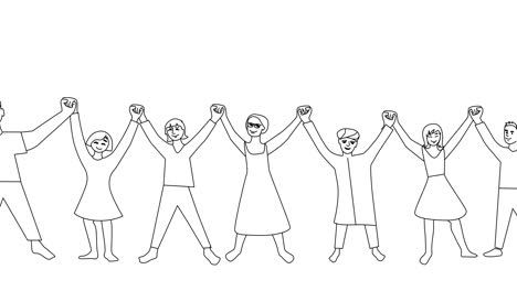 people holding hands