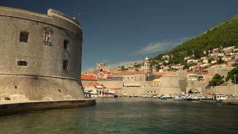 views of old town dubrovnik, croatia, from the southeast corner